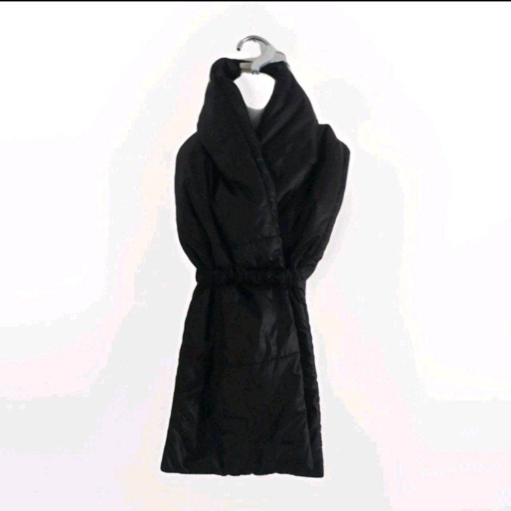Ugg Australia Puffer Quilted Puffy Black Scarf